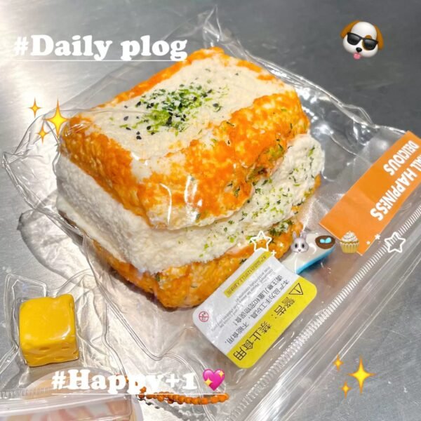 Original Flavor Double-Layer Mini Toast Squishy
